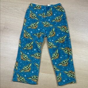 Star Wars Plush Baby Yoda Grogu Soft Fleece-y Pajama Pants size 8